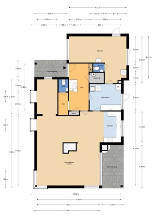 Floorplan - Ingeland 47A, 3155 GC Maasland